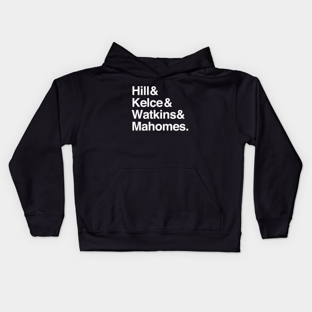 Hill Kelce Watkins and Mahones Kids Hoodie by Periaz